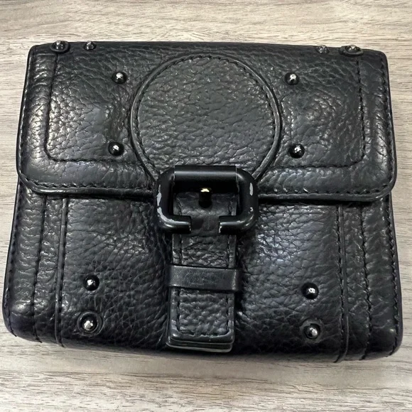 EUC Chloé Paddington Wallet - Black Pebbled Leather - Picture 1 of 14